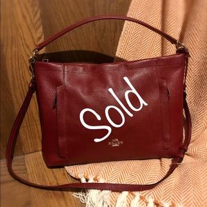 Coach Isabelle EW Pebble shoulder bag purse tote